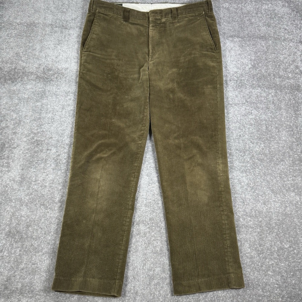 VTG‎ Orvis Pants Men's 40x32 Olive Green Corduroy Brisbane Moss Straight